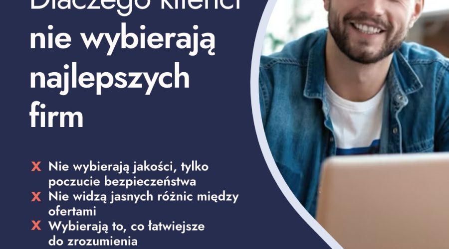 Dlaczego klienci nie wybierają najlepszych firm? (I jak to zmienić)